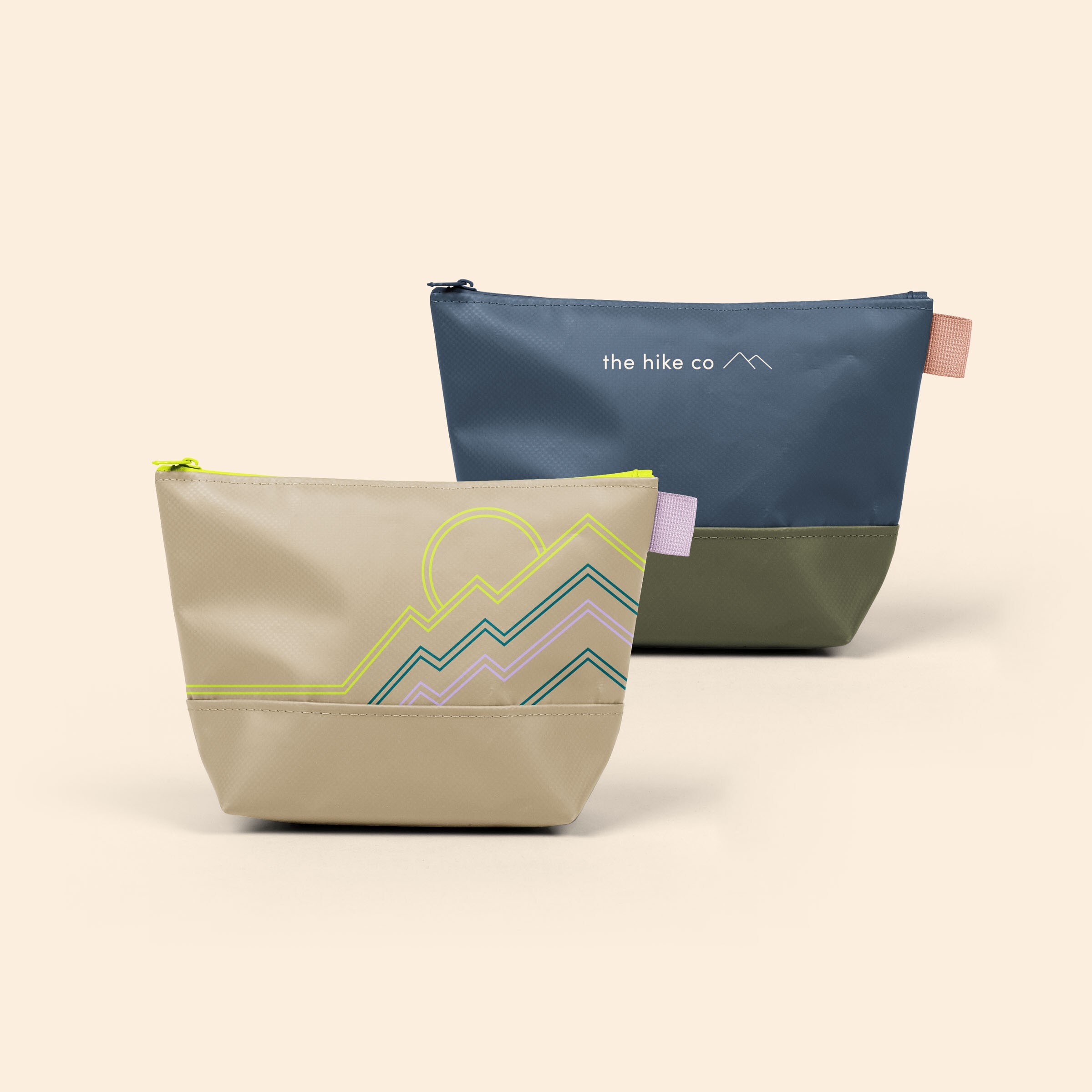 GADGET POUCH - TARPAULIN 4CP SS ONE LOCATION IMPRINT - SMALL - TWO TONE PANEL