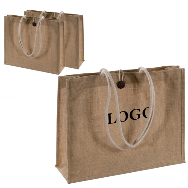Burlap Tote Bag