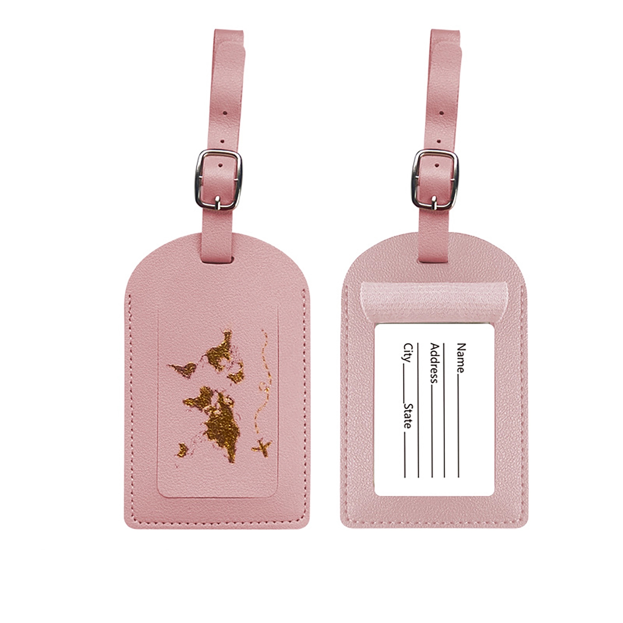 MOQ 100pcs PU Leather Passport Cover Luggage Tag Set 26