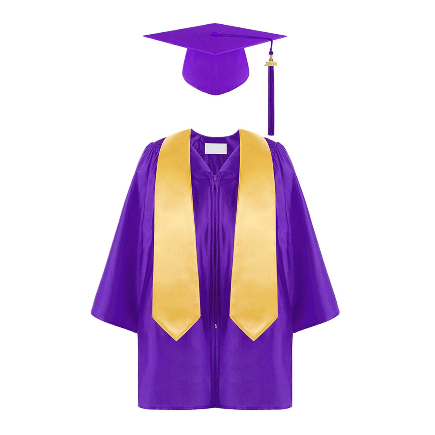 Unisex Classic Polyester Graduation Gown Cap Tassel Set 9