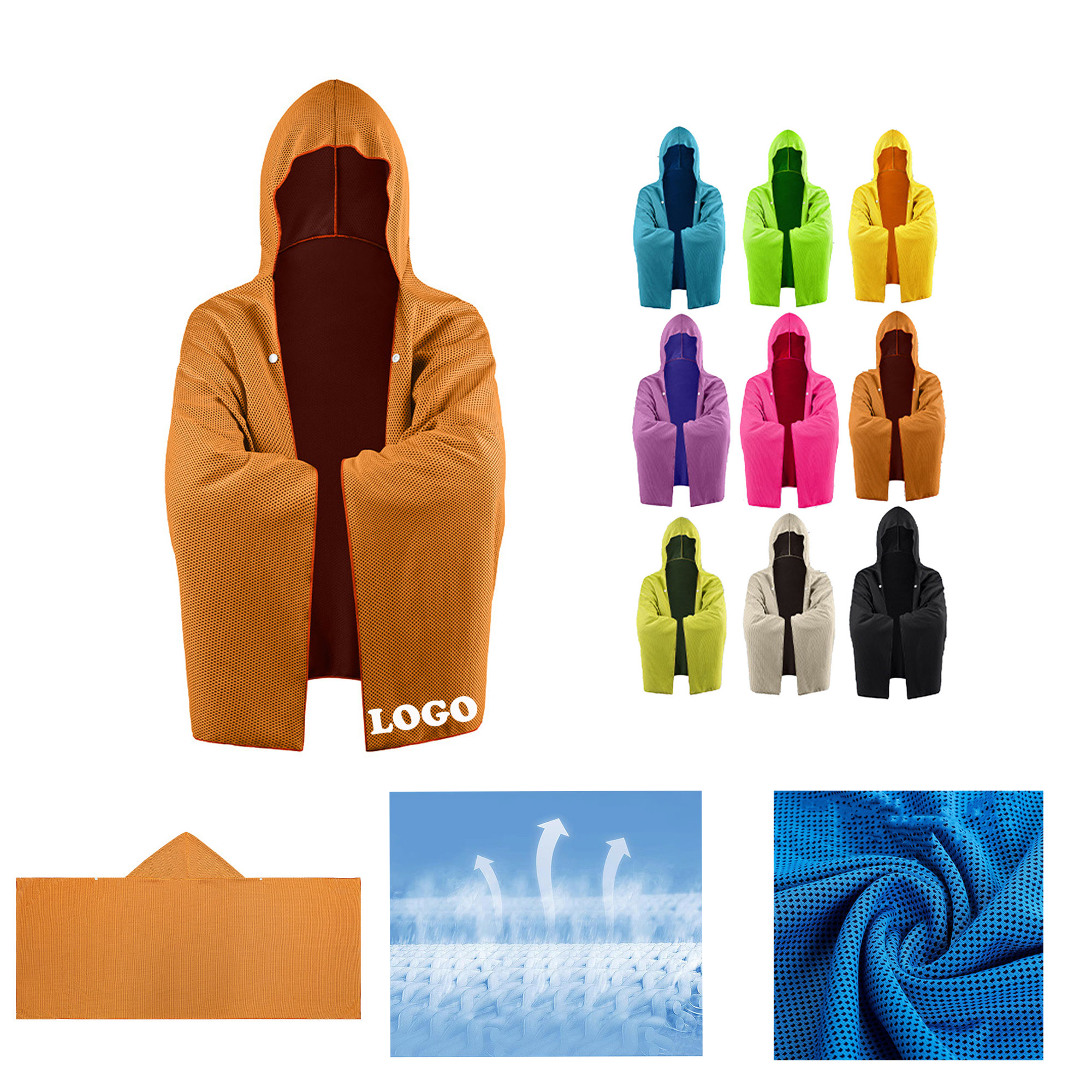 MOQ 5 pcs Cooling Athletic Cape 5