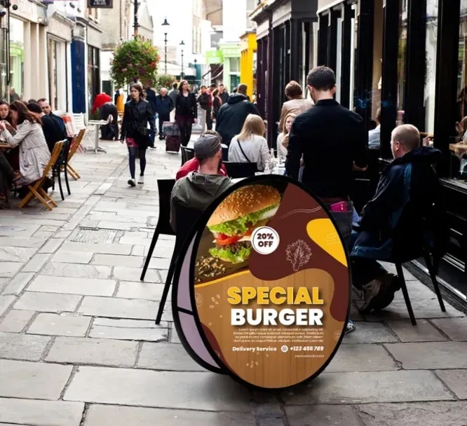 Circle Pop Up Banners (3.94 Ft x 3.94 Ft) 2