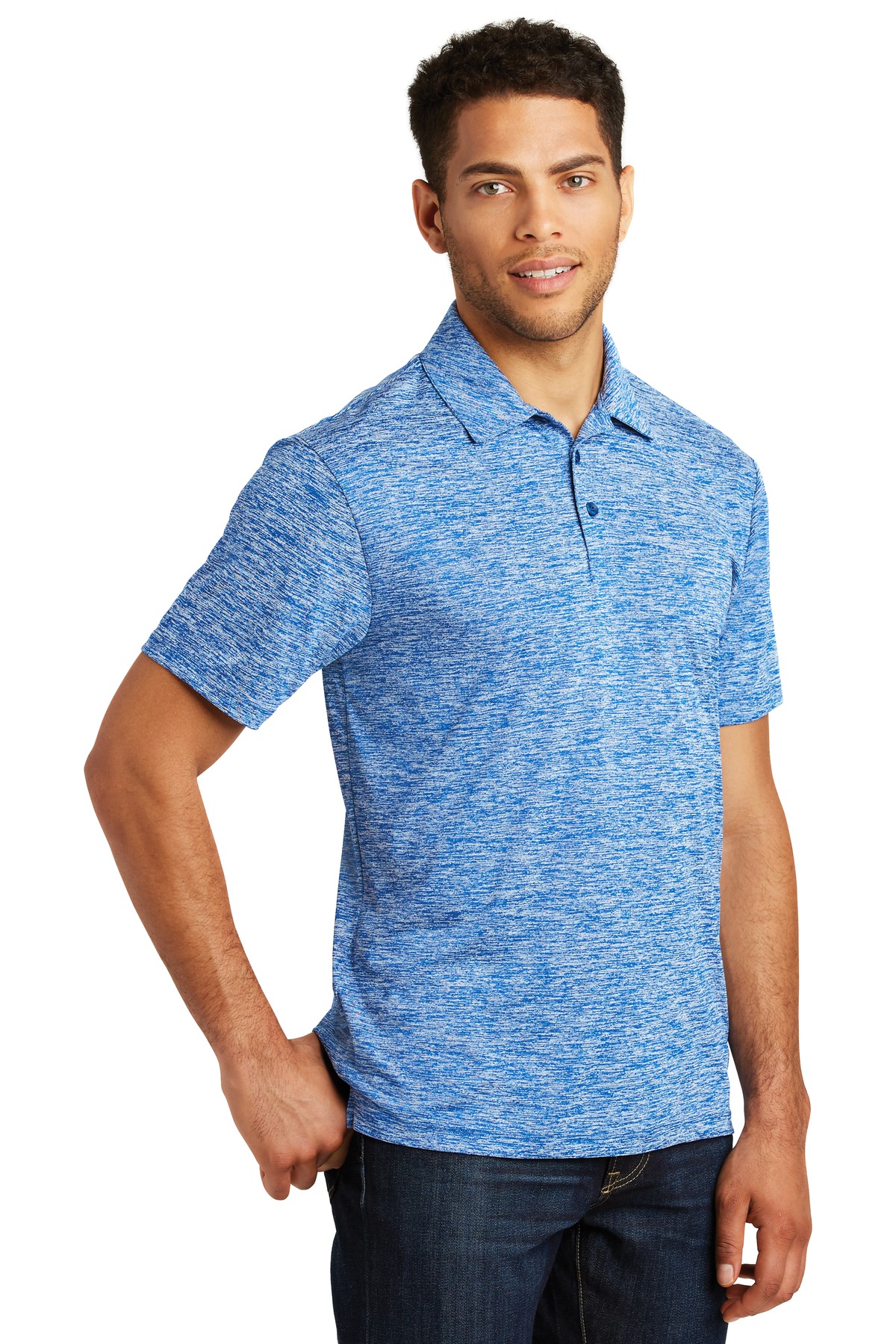 Sport-Tek PosiCharge Electric Heather Polo. ST590 41