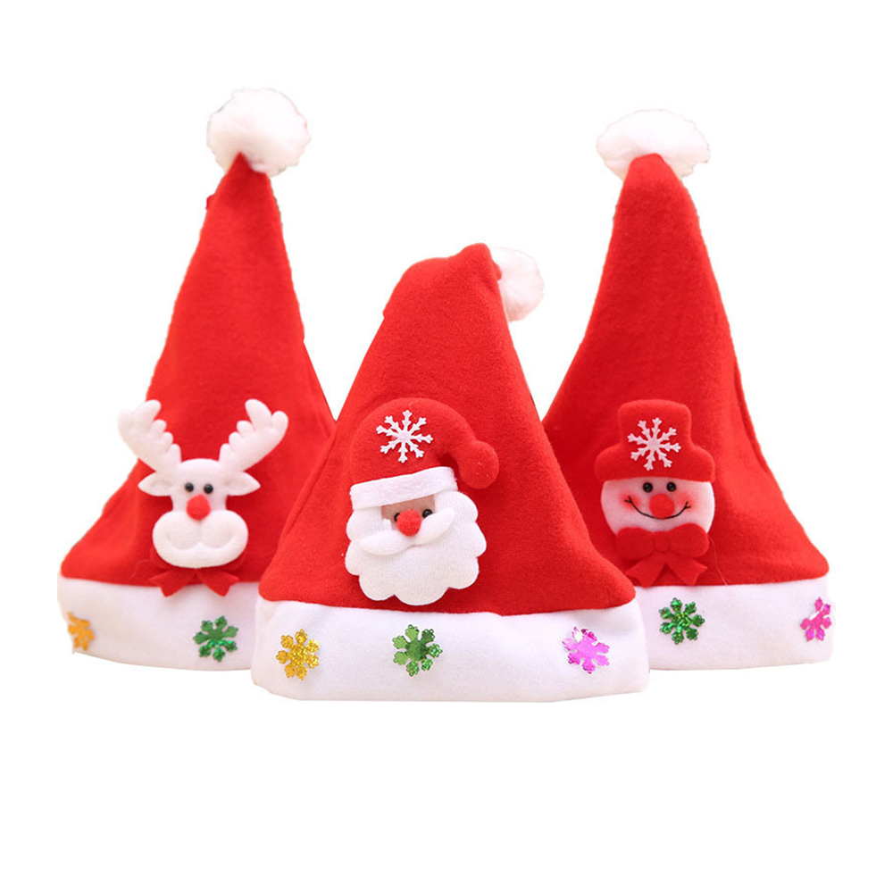 Non-Woven Fabric Santa RedChristmas Hat for Adults 2