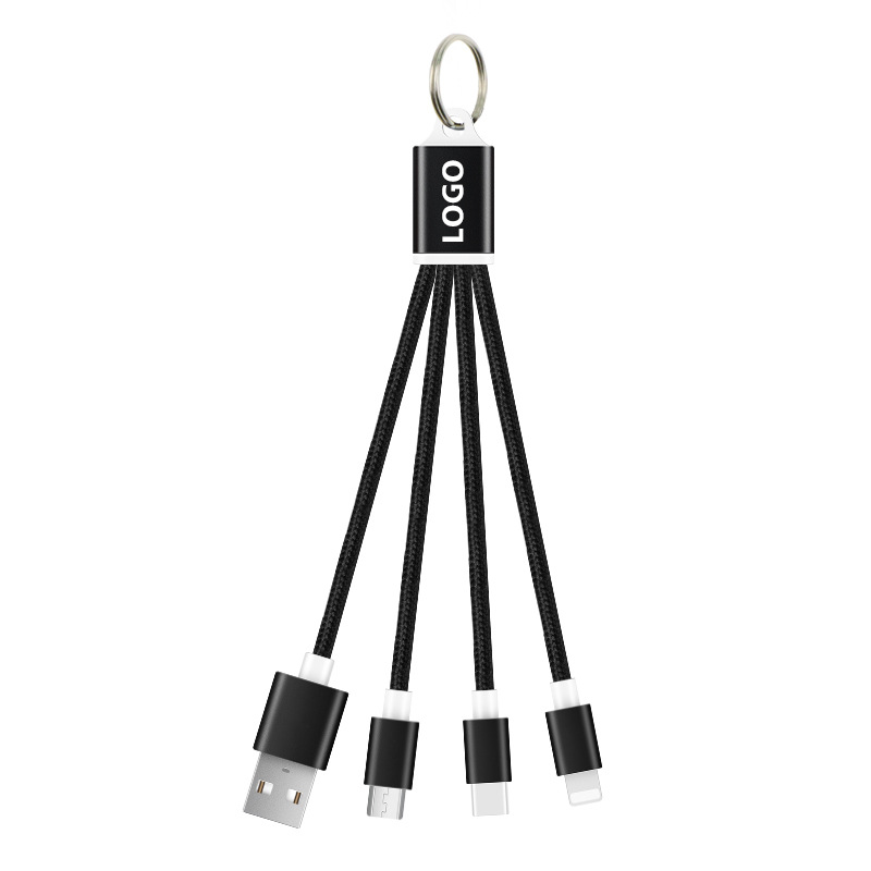 3 in 1 Charging Cable with Key Ring 2