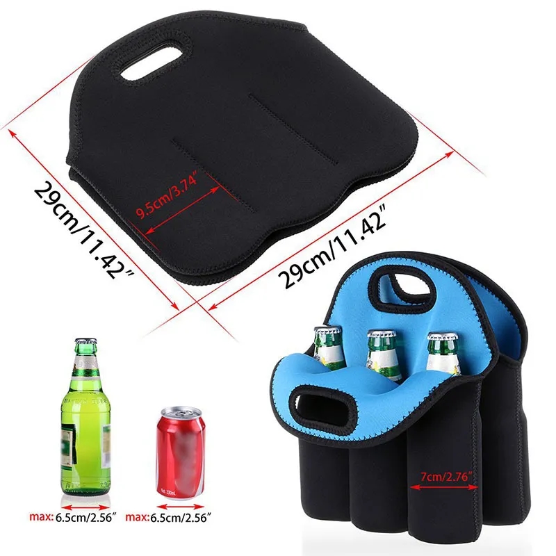 6 Pack Bottle Can Carrier Tote 4