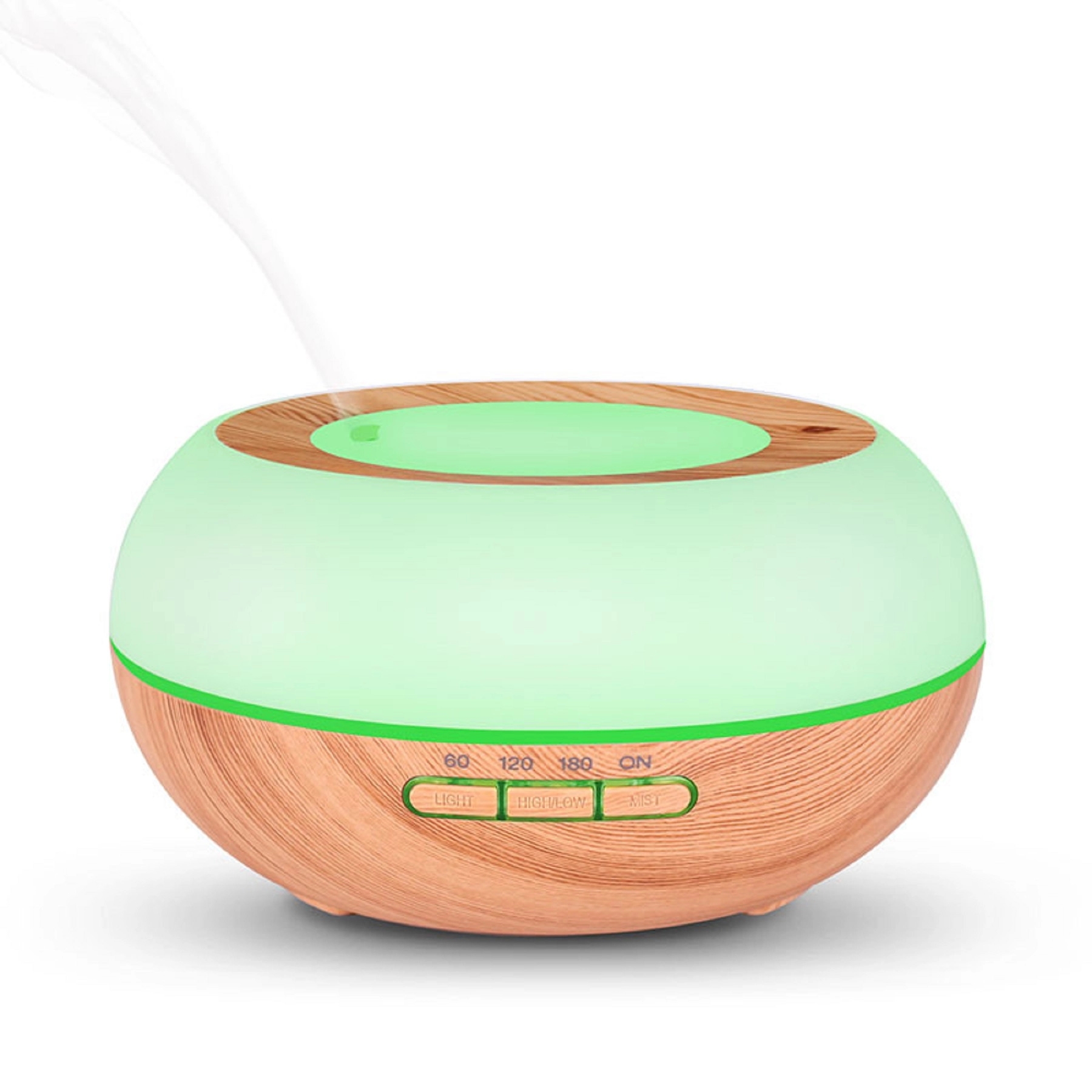 300 ml Bowl Shape Wood Grain Aroma Diffuser Humidifier 10