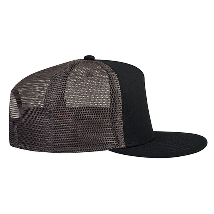 OTTO CAP® OTTO SNAP 5 Panel Pro Style Mesh Back Trucker Snapback Hat 10
