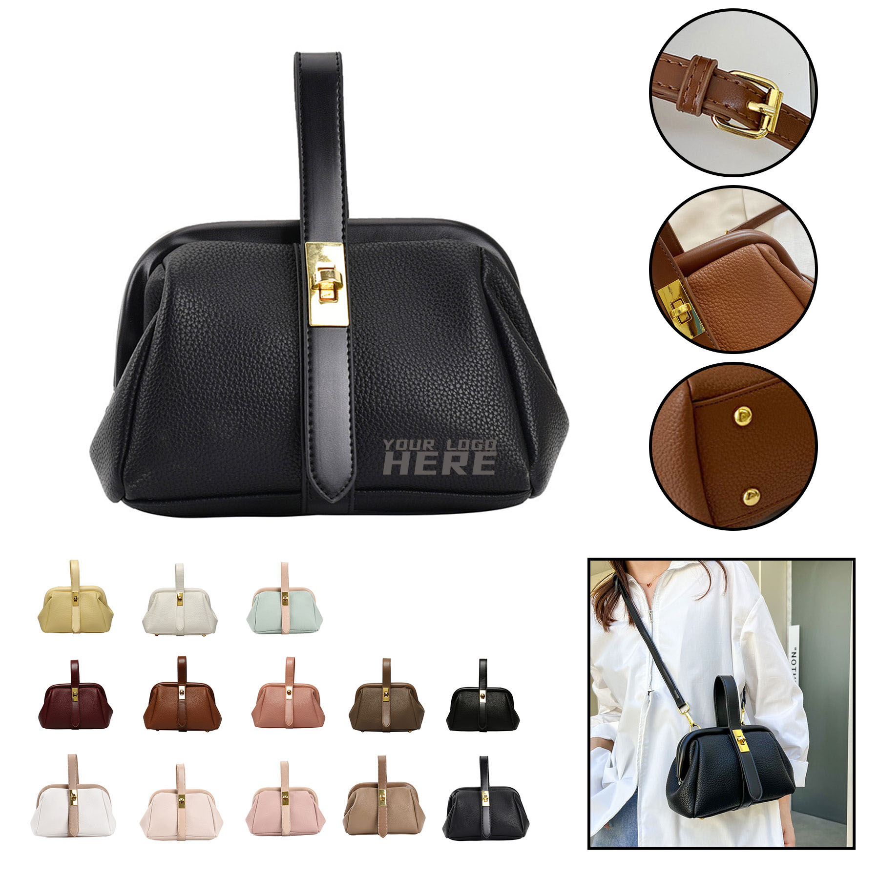 Women Mini Leather Handbag 1
