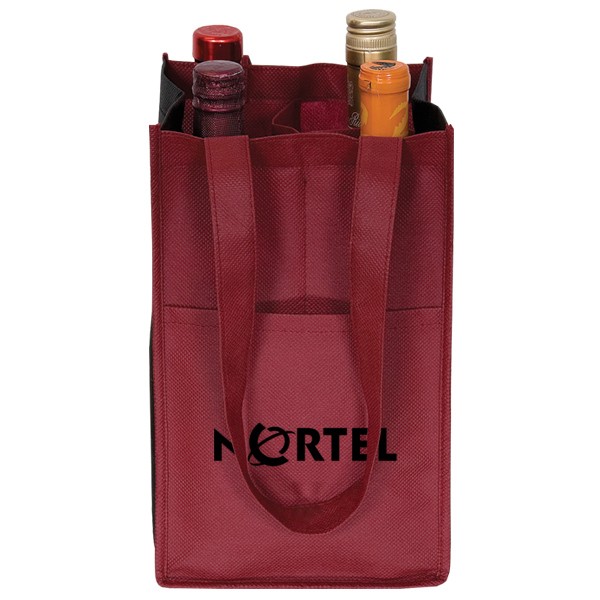 Non Woven Four Bottle Wine Bag 9