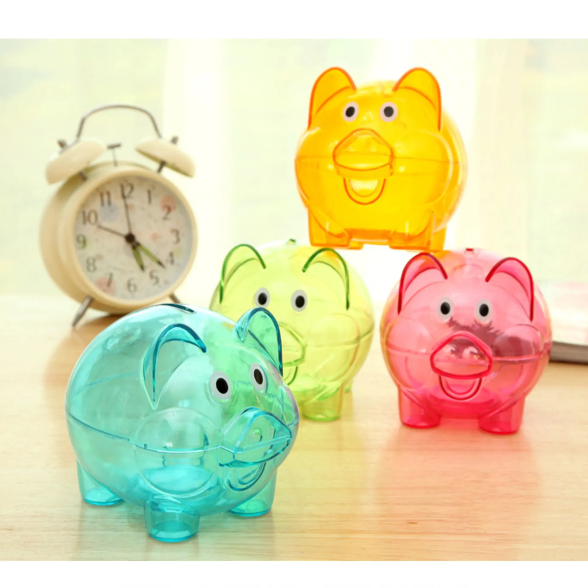 Transparent Plastic Piggy Bank 2