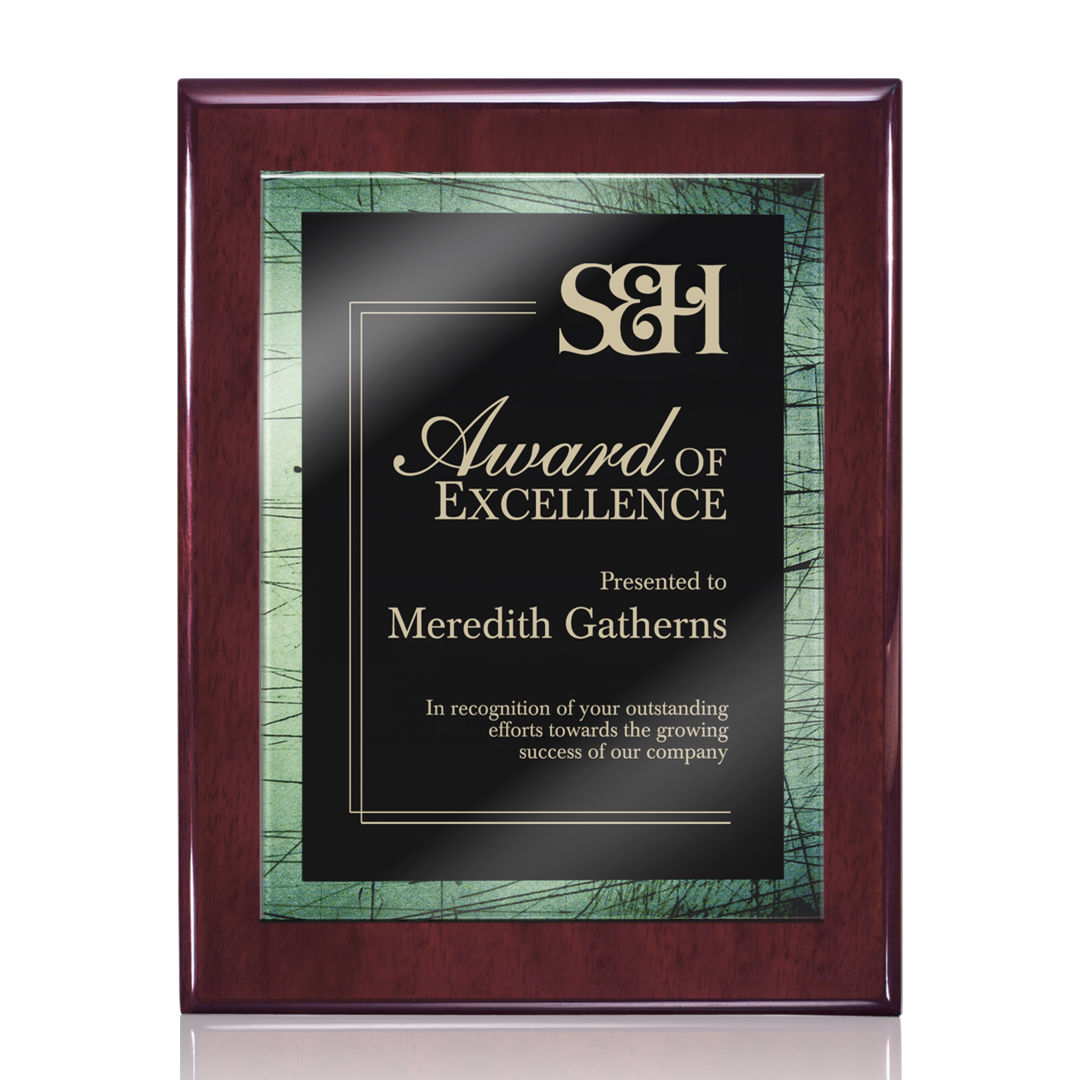 Oakleigh/Caprice Plaque - Rosewood/Green 5