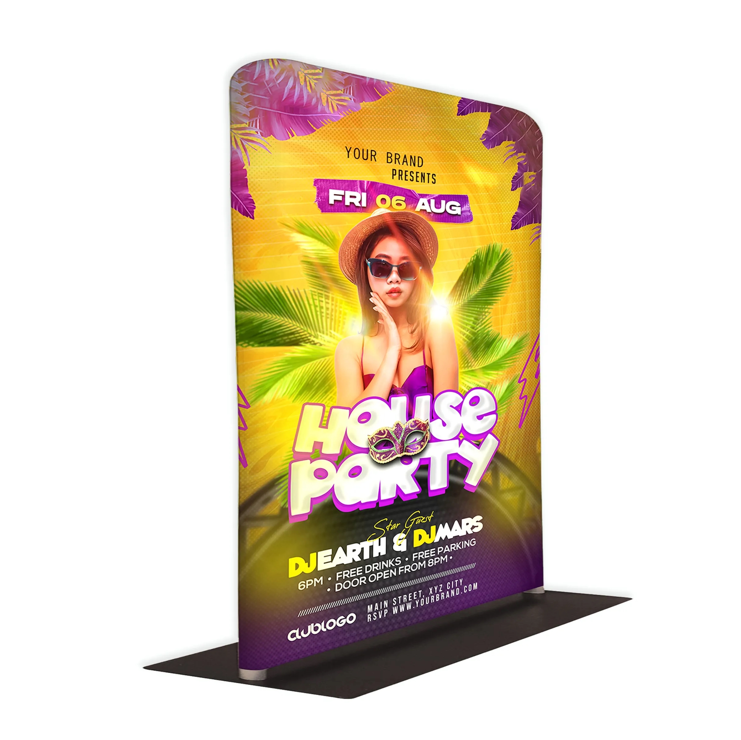 Tube Banner, Double Sided Digitally Printed - 6'x5' 7