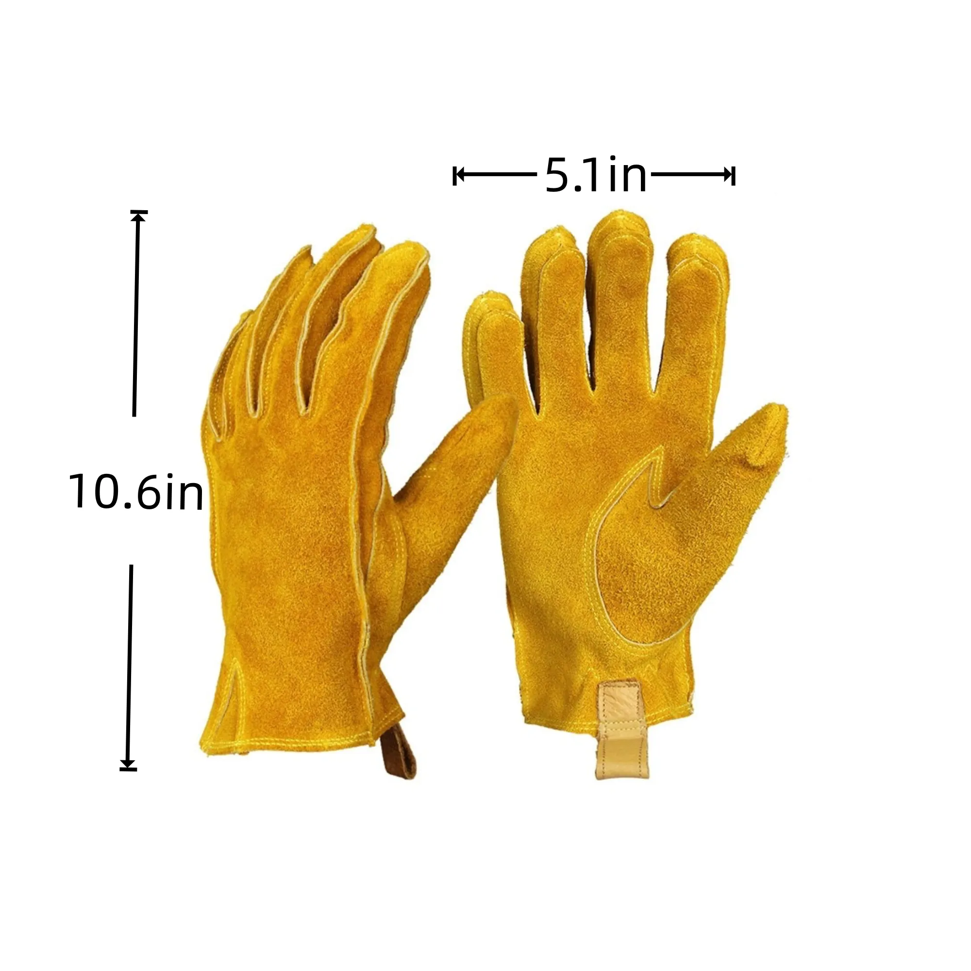 Vintage Leather Motorcycle Gloves Waterproof Wear-Resistant 4