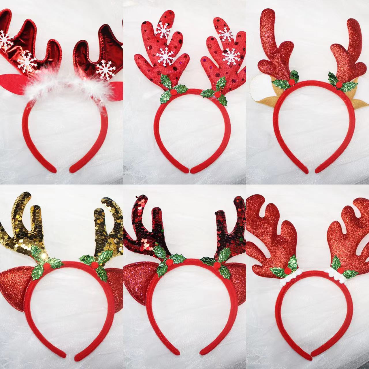 LED Christmas Antler Headband 4