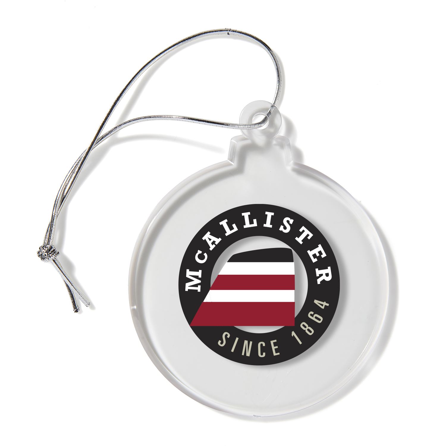 Ball Shaped USA Made Acrylic Ornament