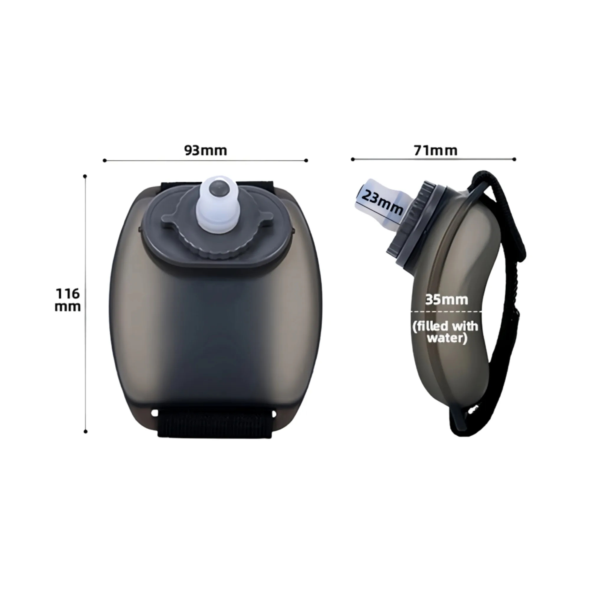 7OZ Wrist Water Bottle with Twist Cap and Spout 4