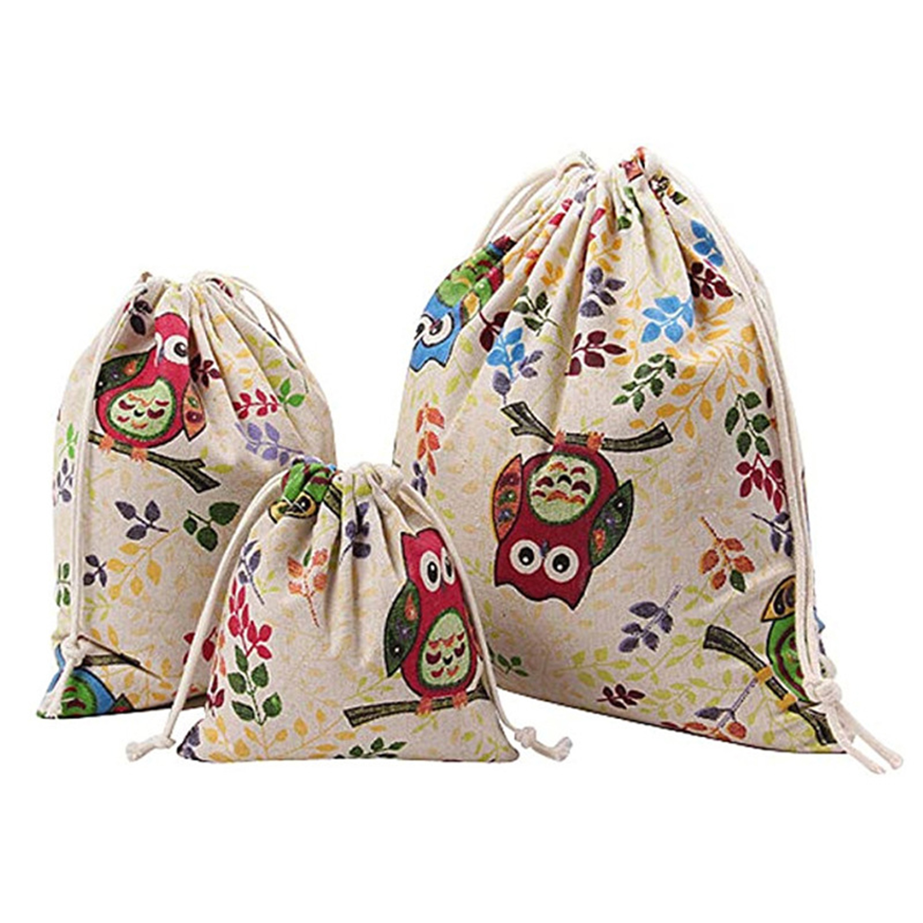Custom Size Jute With Drawstring Linen Gift Bag 4