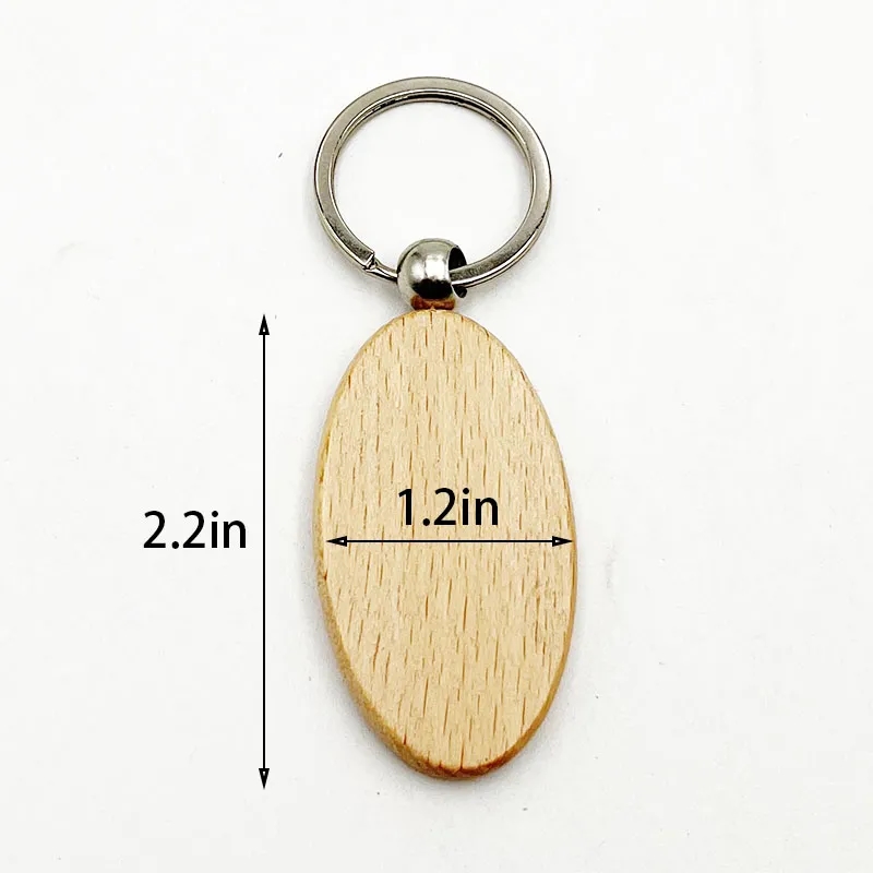 Multi-style Wood Keychain 4