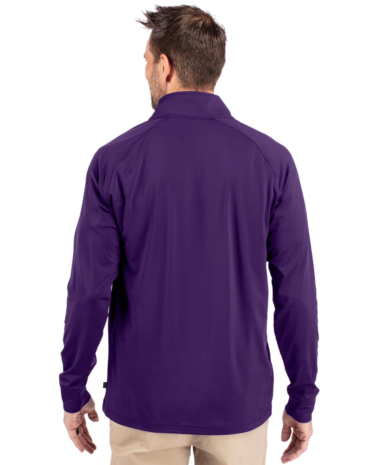 Cutter & Buck Adapt Recycled Soft Knit Stretch  Mens Quarter Zip Pullover 14