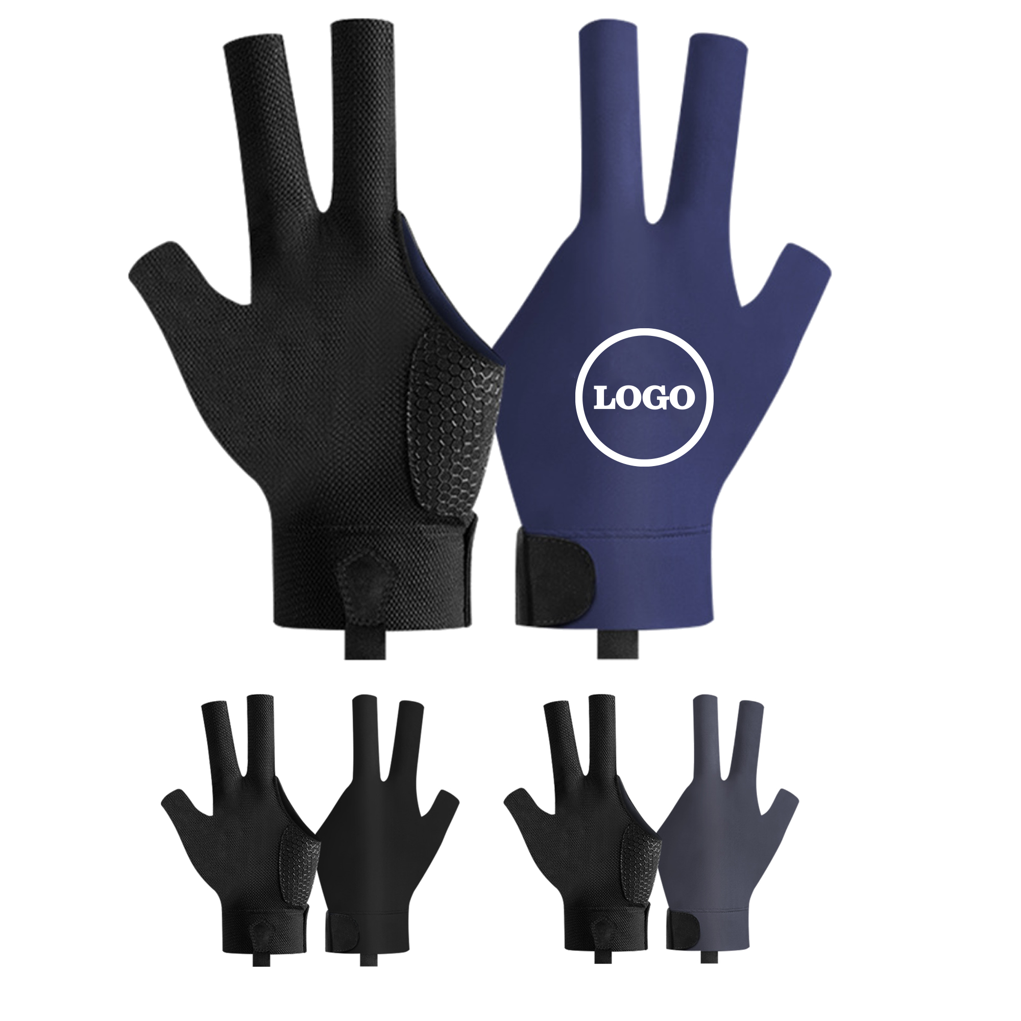 Left-Hand 3-Finger Glove for Billiards 3