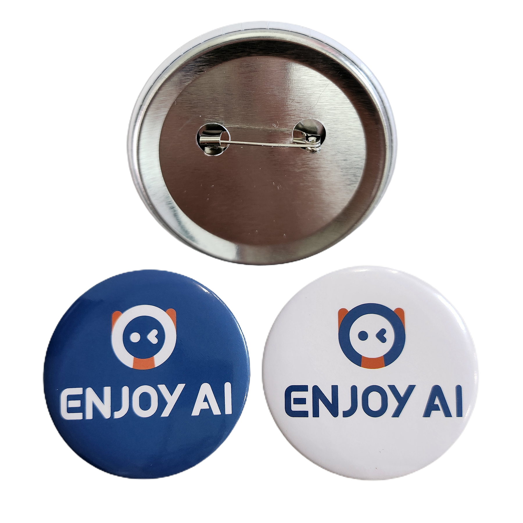 58mm Full Color Round Button With Safety Pin 2
