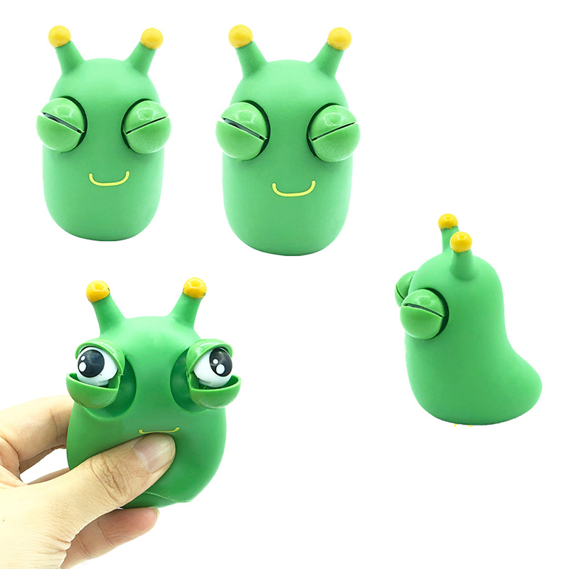 Caterpillar Popping Toy Eye Popping Worm Squeeze Toys 12