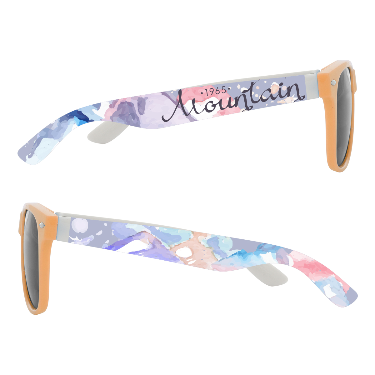 Full Color Colorblock Malibu Sunglasses 35