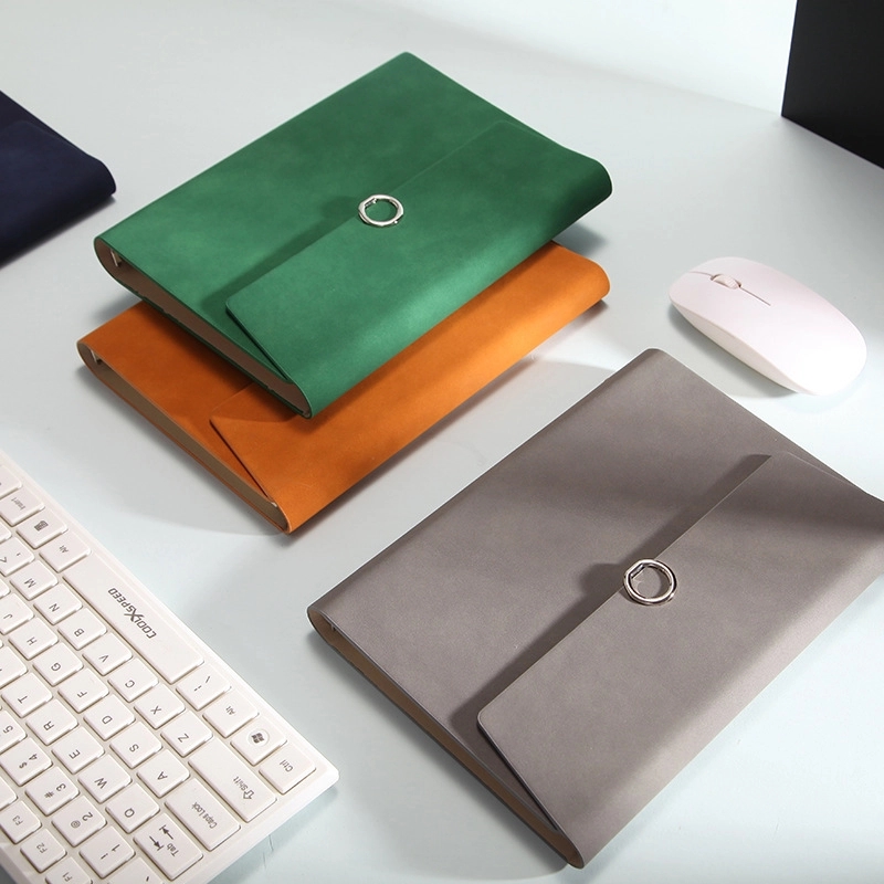 PU Leather A5/B5 Business Travel Journal Binder Notebook 6