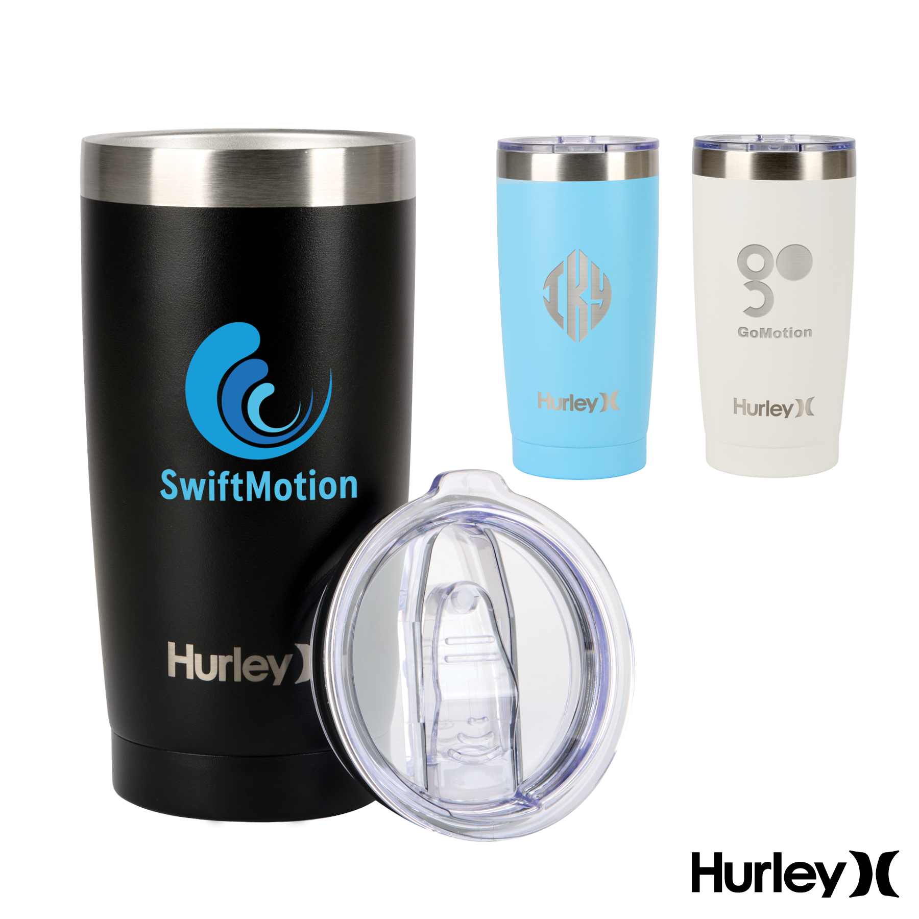 Hurley® 20 oz. Double Wall Stainless Steel Travel Tumbler 23