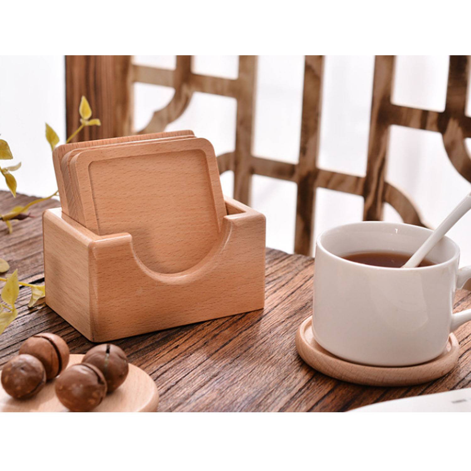 Tea Coaster Organizer Box 4