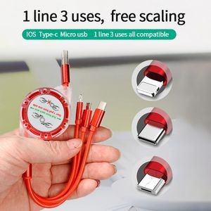 Retractable 3-In-1 Charging Cable 2