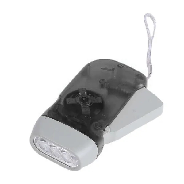 3 Led Hand Press Wind Up Torch 3