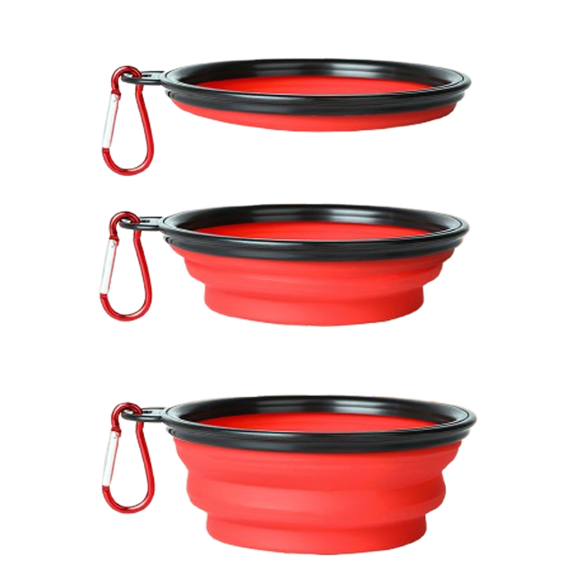 Portable TPE Pet Travel Bowl With Clip 2