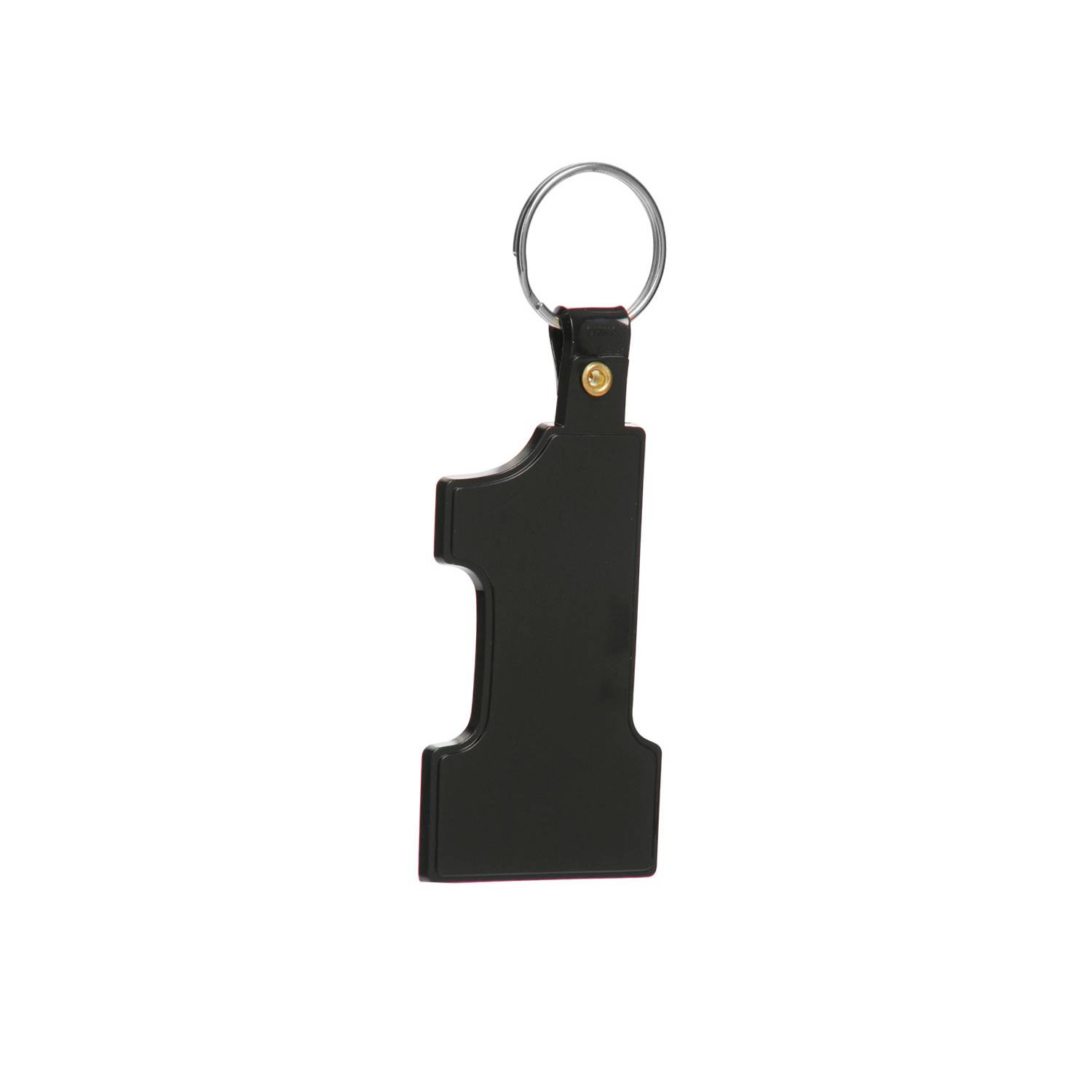 Number 1 Shaped Soft Plastic Keychain 4