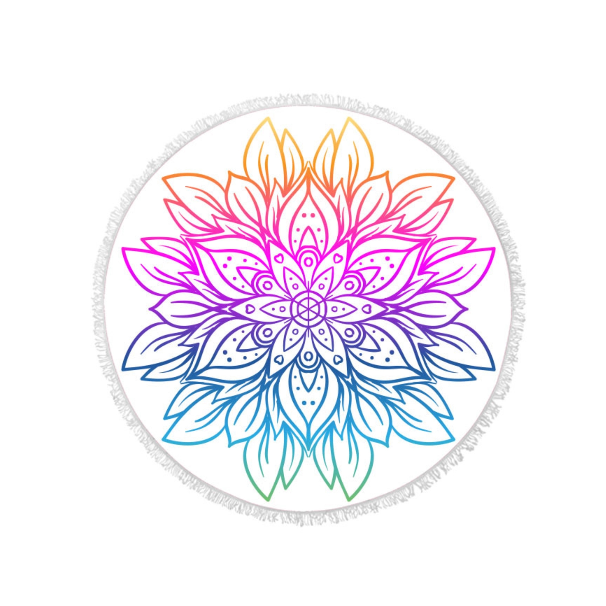 Round Beach Towel 1
