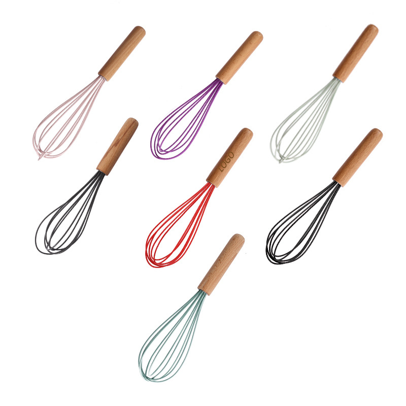 Silicone Whisk with Wooden Handle 1
