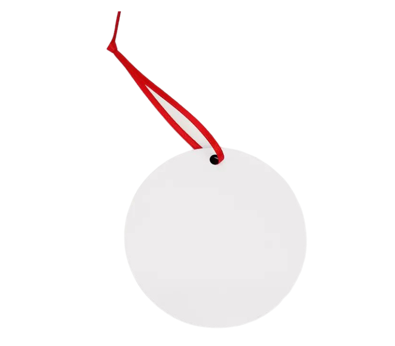 Round MDF Christmas Ornament 3
