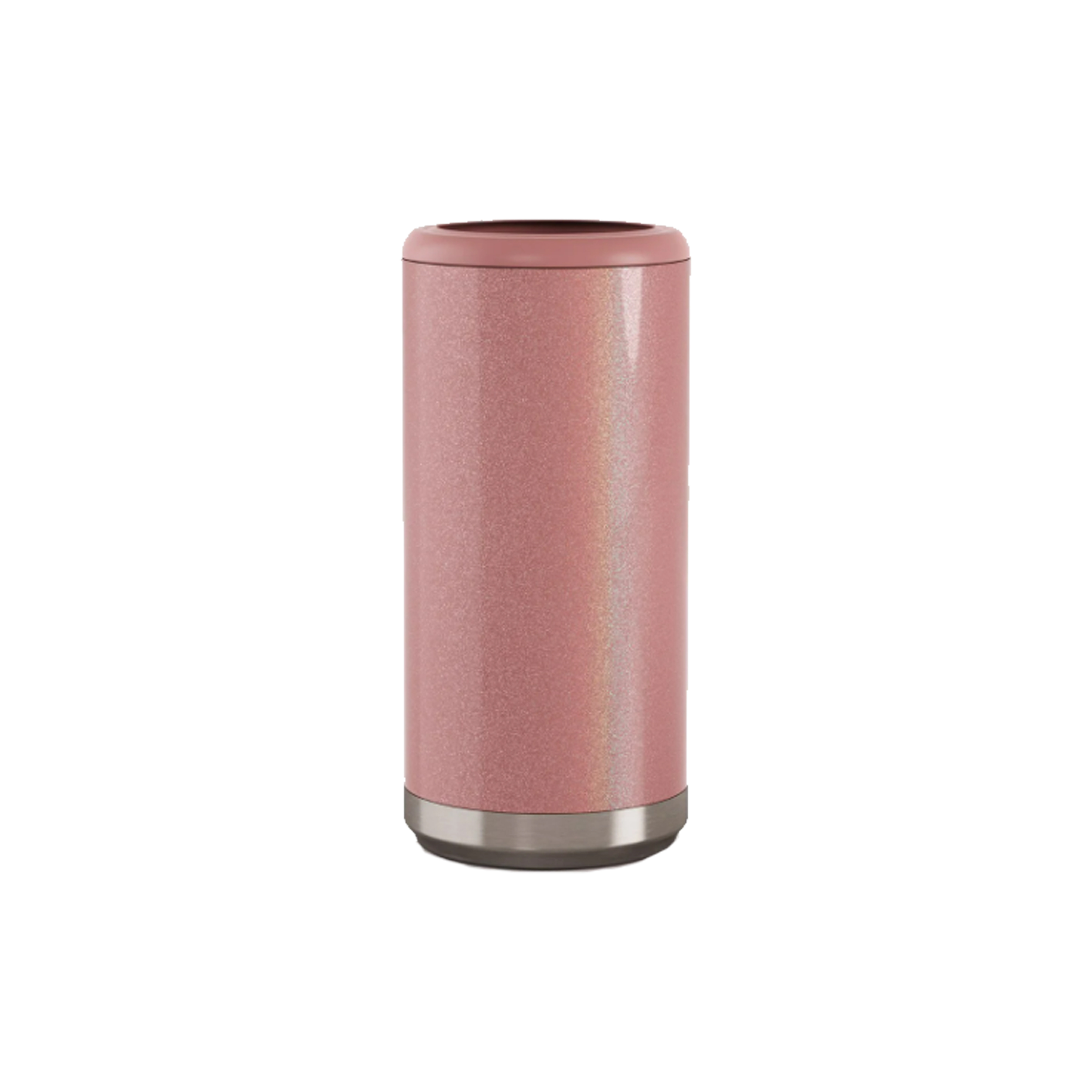 12 Oz. Dusty Rose Stainless Steel Skinny Can Cooler 2