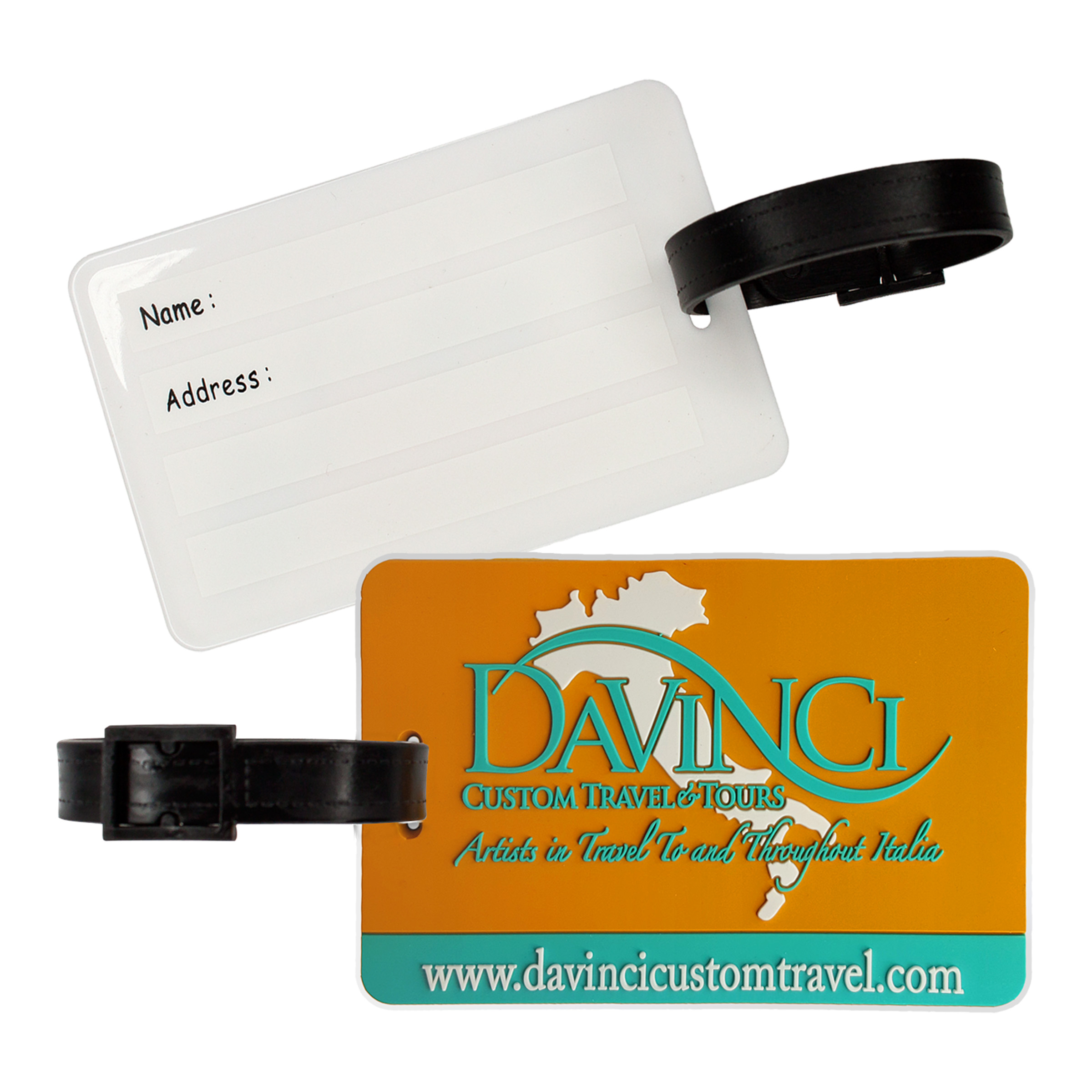 Custom PVC Luggage Tags (Write-on Back) 8