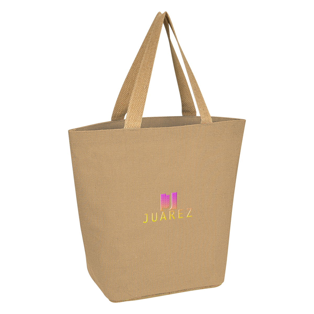 Marketplace Jute Tote Bag, custom tote bag with logo imprint 15