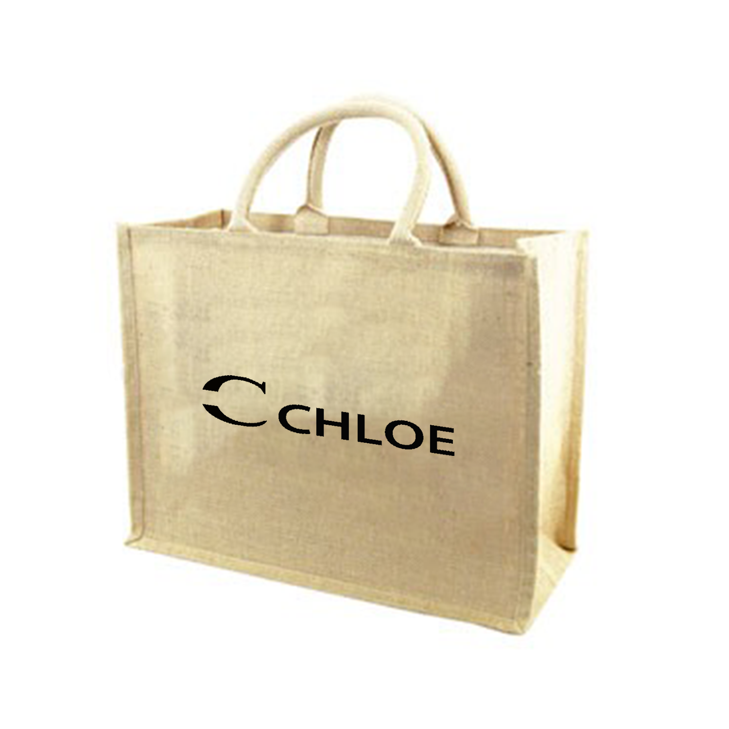 Large Jute Tote Bag, custom tote bag with logo imprint 1