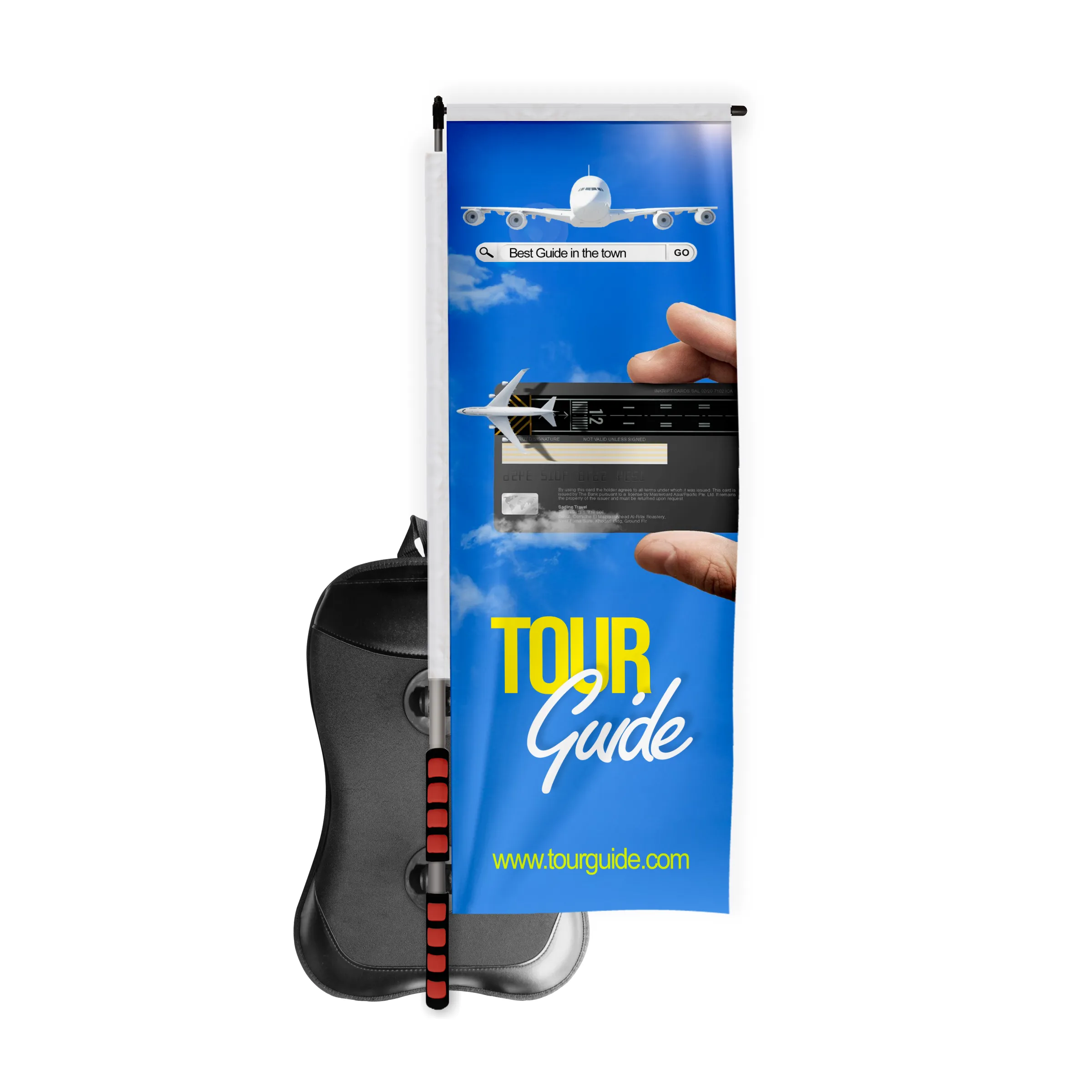 Backpack Flag - Custom Rectangle Single Sided Flag (16"x48") 5