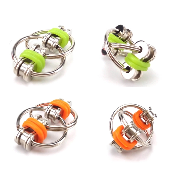 Bike Chain Key Ring Fidget Cube 3
