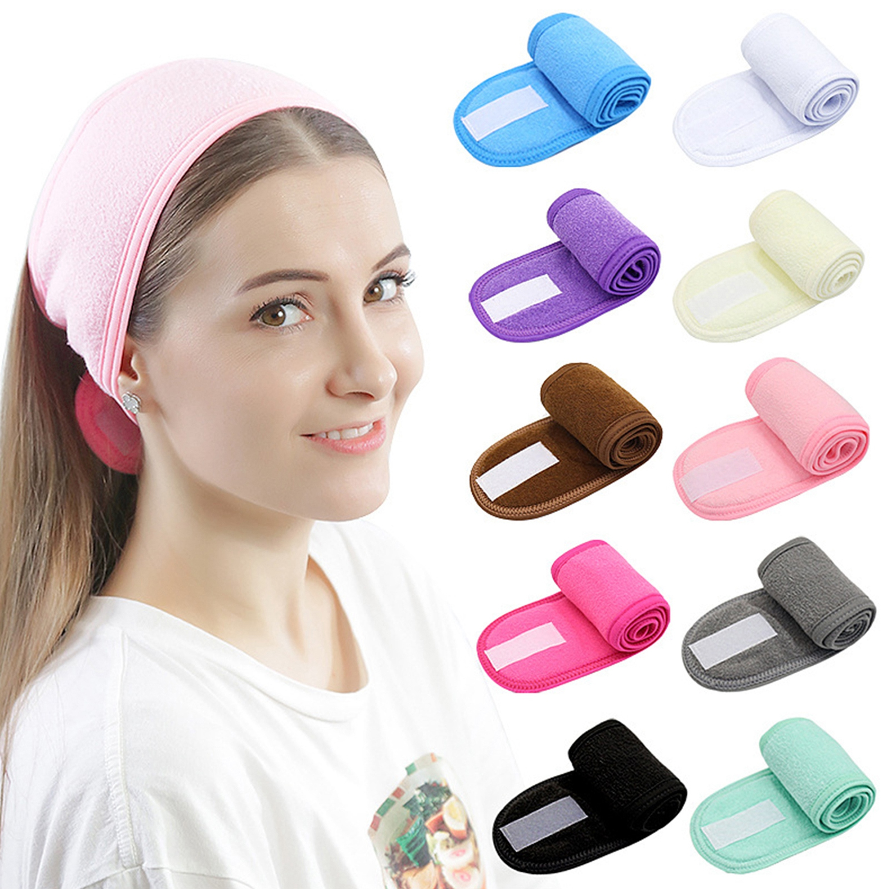 Adjustable Face Wash Headband 2