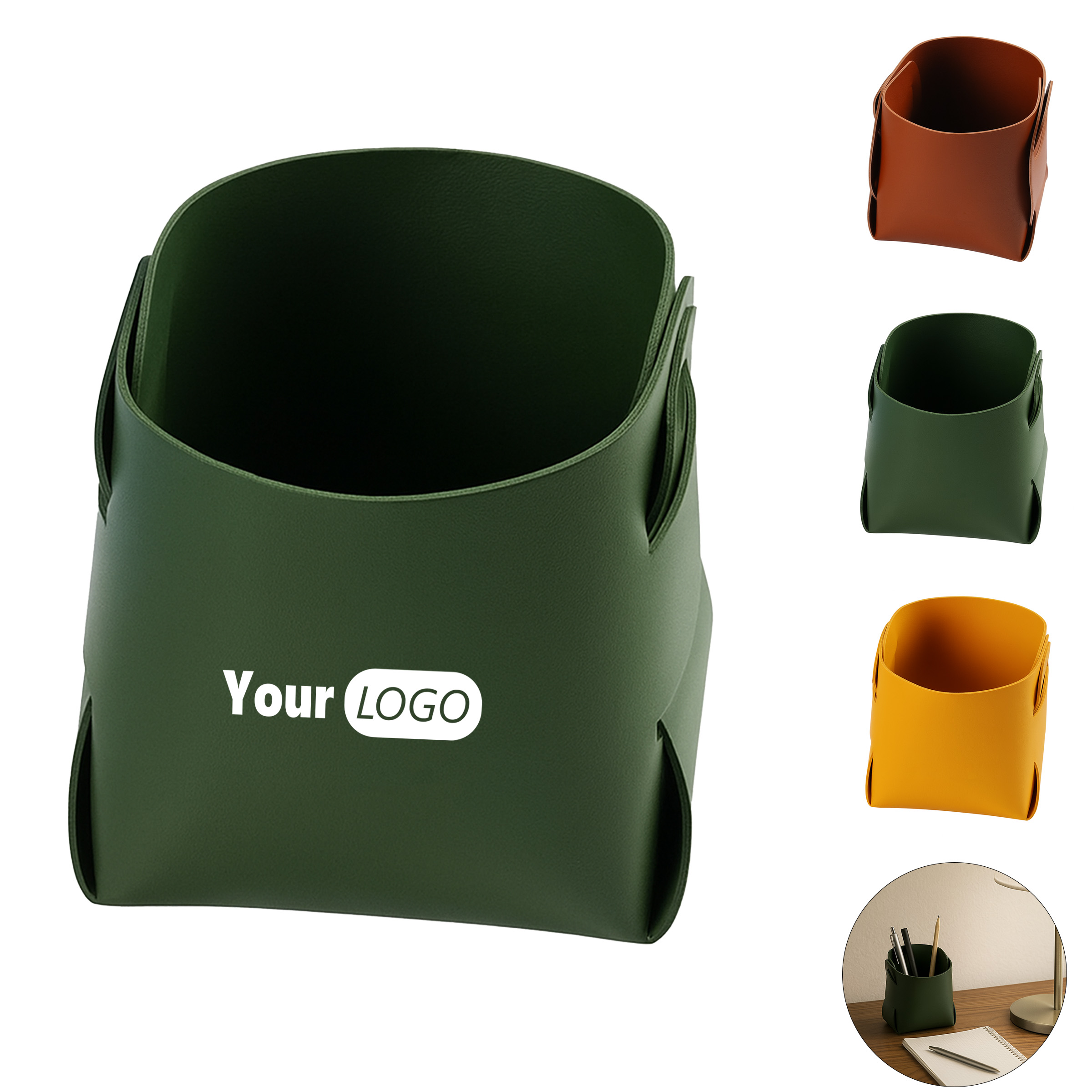 Foldable PU Leather Pen Holder 5
