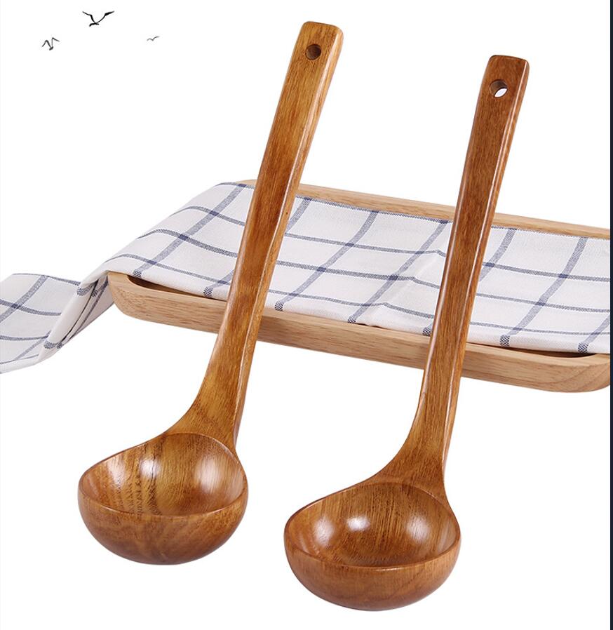 Natural Wooden Ladle for Cooking and Serving - 11 Inches 1