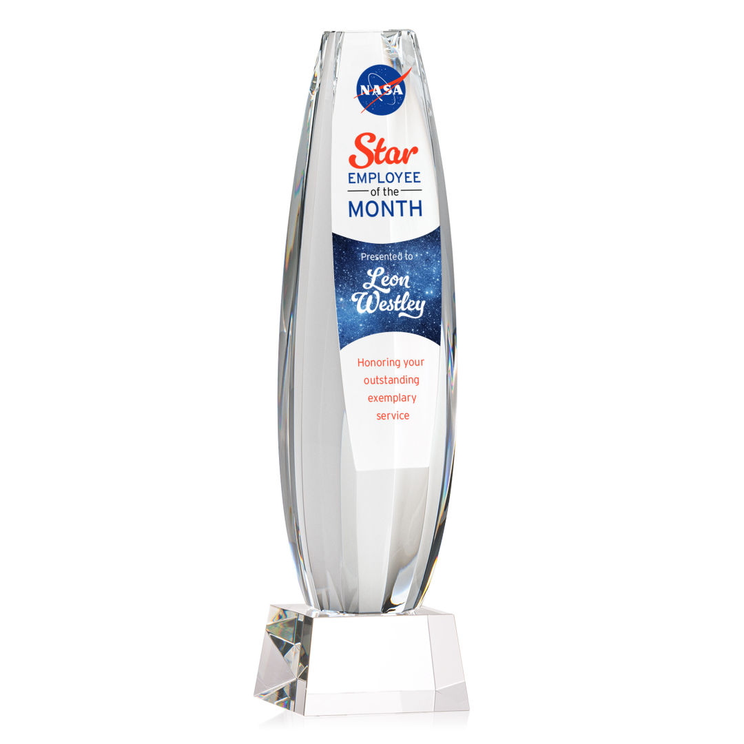 Hoover VividPrint™ Award on Robson Base - Clear 10