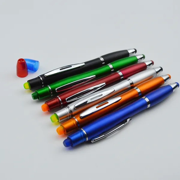 Curvaceous Metallic Stylus Highlighter Pen 7