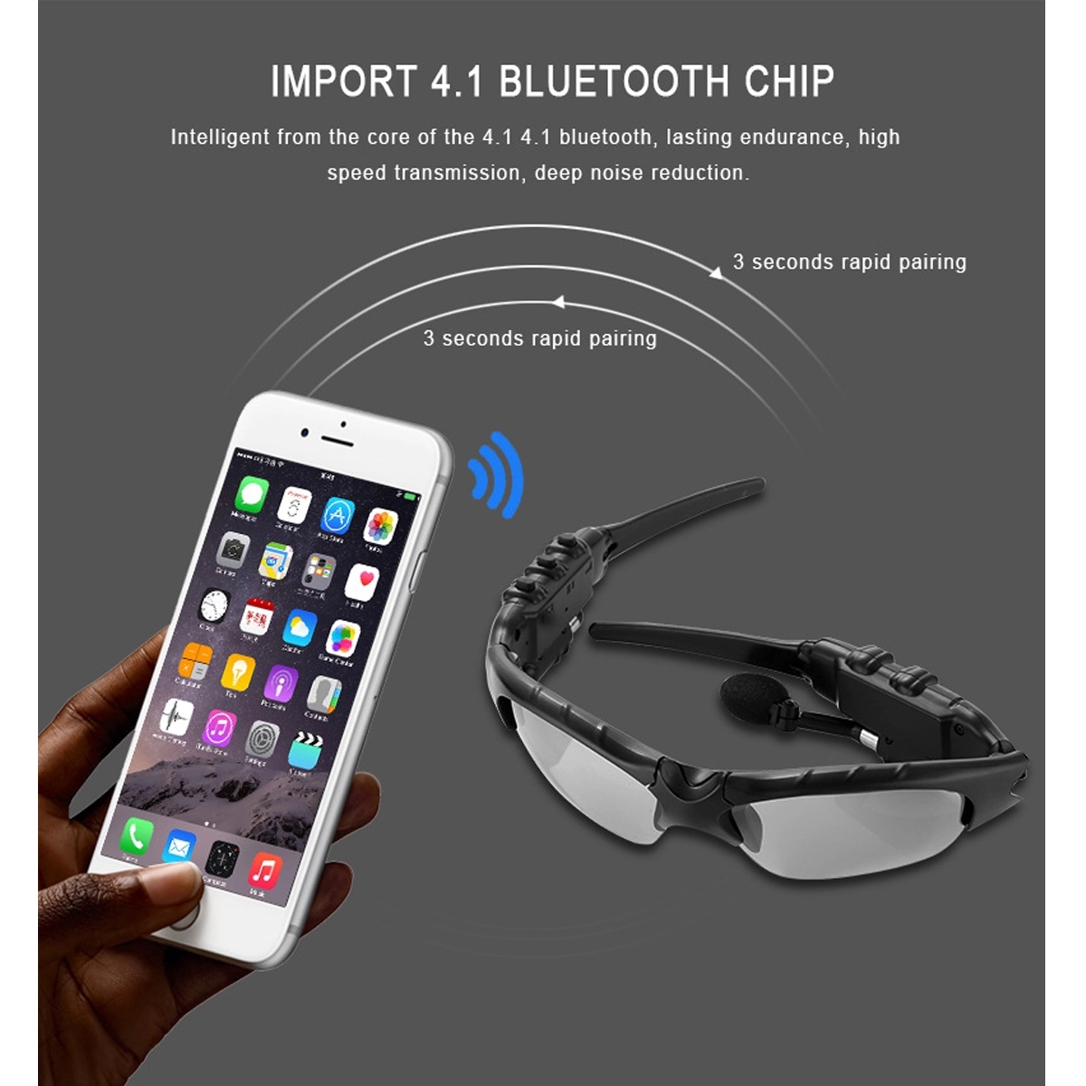 Wireless Sunglasses Anti-ray Stereo Headphones 6
